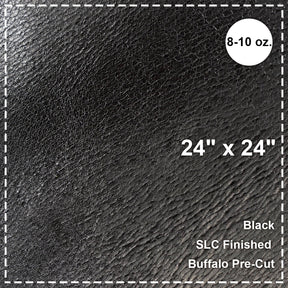 24"x24" Black Buffalo Pre-Cut