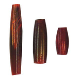 ½" Hair Pipe Beads - Red 100pk