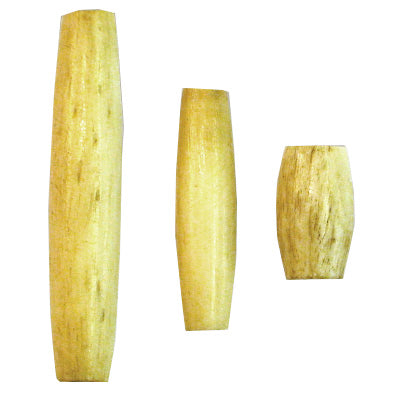 205-107.SLC.jpg 1" Hair Pipe Beads - Antique White 50pk Image