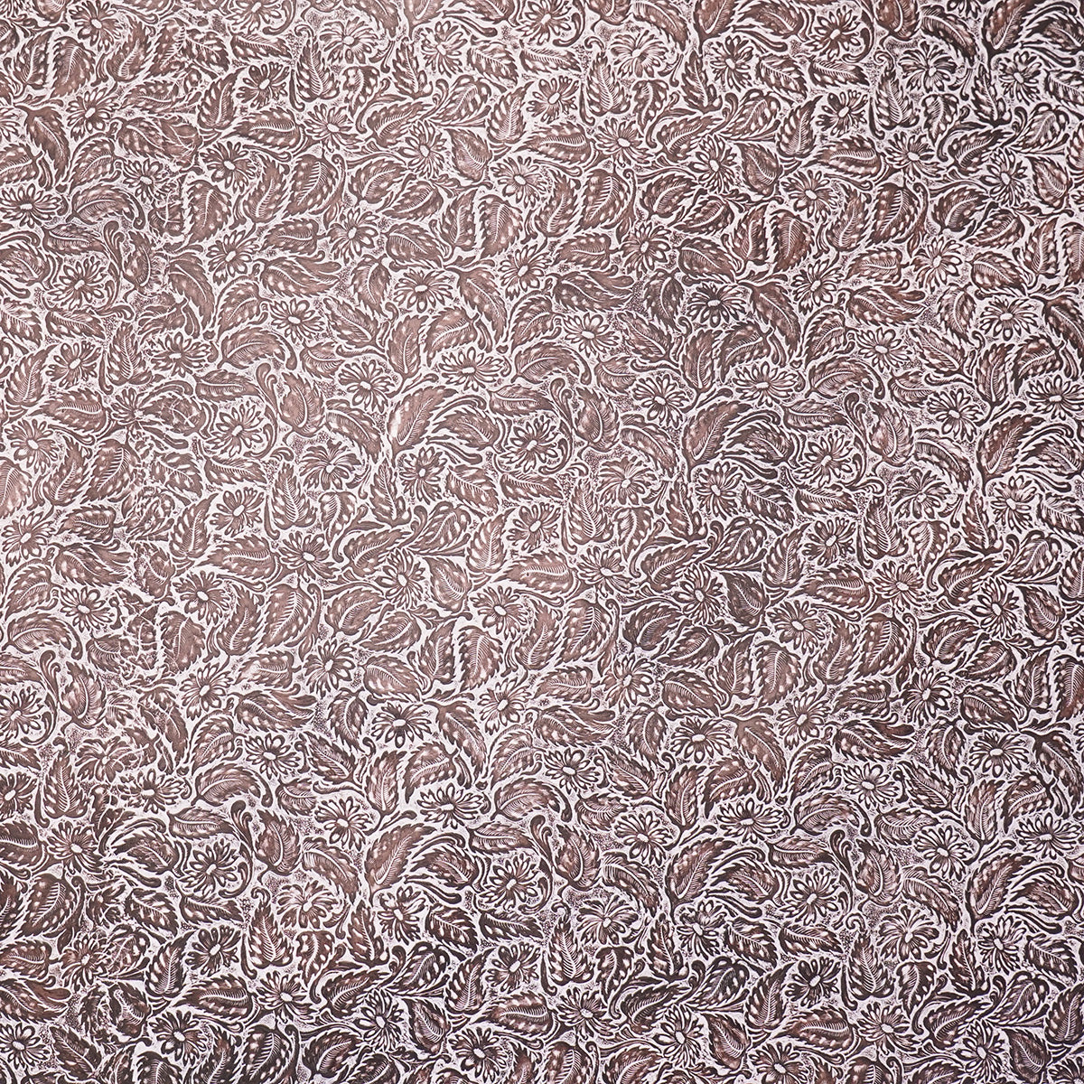 DFL.Creme Brown.03.jpg Daisy Floral Embossed Cow Image