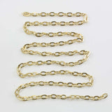 222-400.SLC2.jpg 30" Hammered Oval Gold Chain Image