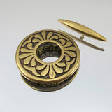 29mm Large Decorative Toggle - Gold Plate