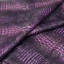 Deep Purple Embossed Gator on Cow