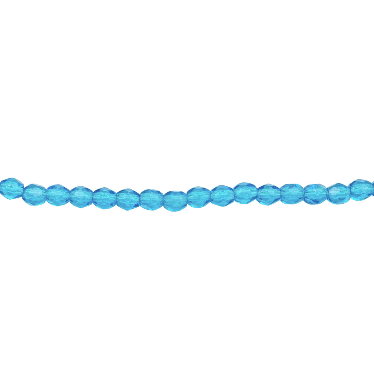 339-16.SLC.1.jpg 3mm Capri Blue Bead Strand - Firepolished Image