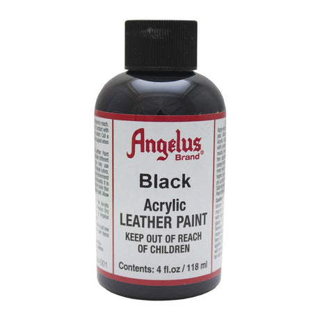 ALAPFO.Black.01.jpg Angelus Leather Acrylic Paint 4oz Image