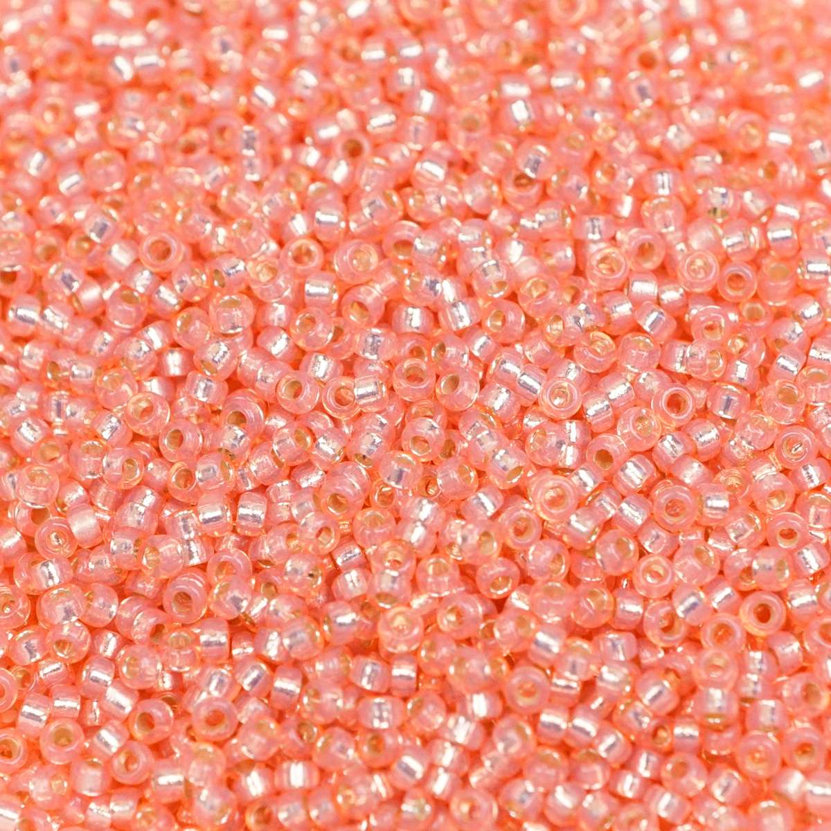 193-15642.SLC.1.jpg 15/0 Seed Beads - Salmon S/L Alabaster 10g Image