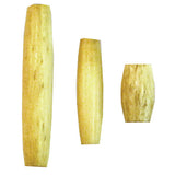 1 ½" Hair Pipe Beads - Antique White 100pk