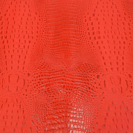 EGOC.Ferrari Red.03.jpg Embossed Gator on Cow Image