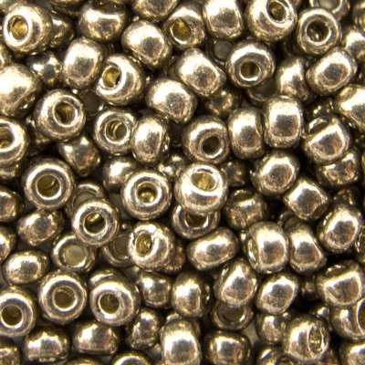 45-894222.SLC.jpg 8/0 Seed Beads - Galvanized Pewter 22g Image