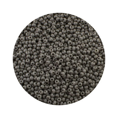 26110036.SLC.jpg 11/0 Seed Beads - Opaque Grey 22g Image