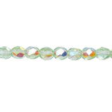 4mm Peridot AB Bead Strand - Firepolished
