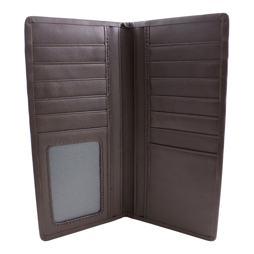 195-108.SLC.jpg CF Chocolate Checkbook Wallet Interior Image