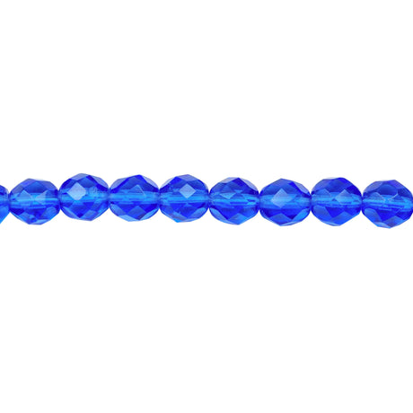 339-101.SLC.1.jpg 8mm Sapphire Bead Strand - Firepolished Image