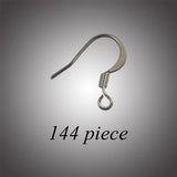 French Hook Earwire - Silver Plate 144pk