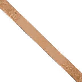 1-1/2" Embossed Bass Name Space Belt Strip