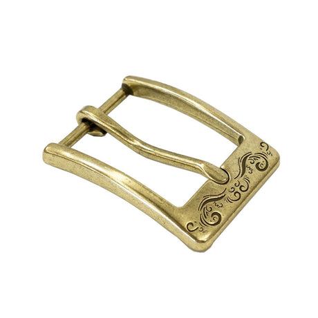 378-3203.SLC.2.jpg 1 ¼" Squared Engraved Buckle - Antique Brass Image