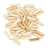 205-107.SLC.1.jpg 1" Hair Pipe Beads - Antique White 50pk Image