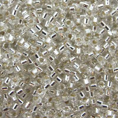 45-113041.SLC.jpg Delica Bead - Crystal Silver Lined DB041 Image