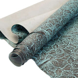 DFL.Turquoise Brown.02.jpg Daisy Floral Embossed Cow Image