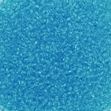 11/0 Seed Beads - Transparent Turquoise Blue 20g