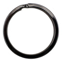 Key Rings, Gunmetal 1 1|4 Flat, flat view