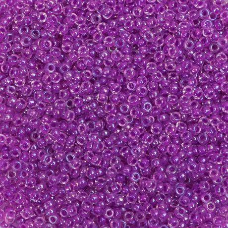 193-152202.SLC.1.jpg 15/0 Seed Beads - Magenta Lined Crystal AB 10g Image