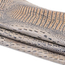 Taupe Embossed Gator on Cow