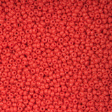 11/0 Seed Beads - Opaque Red Orange 22g