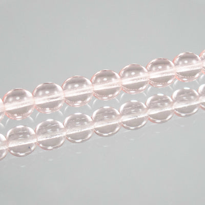 222-4142.SLC.jpg 8mm Rose Round Glass Bead Strand Image