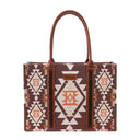 Dark Coffee Wrangler Wide Canvas Tote
