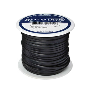 Lace,Calf,Formd,Blk,3/32",50yd