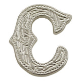 3/4" (C) Alphabet Letter - Silver