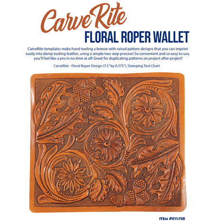 011-708.SLC.1.jpg CarveRite - Floral Roper Wallet Image
