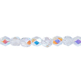 4mm Crystal AB Bead Strand - Firepolished