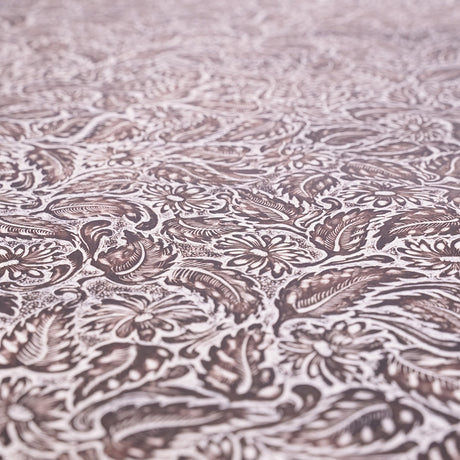 DFL.Creme Brown.04.jpg Daisy Floral Embossed Cow Image