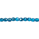3mm Capri Blue AB Bead Strand - Firepolished