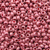 Seed Beads 10/0 Metallic Dark Pink Matte - 45g