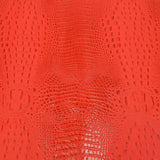 EGOC.Ferrari Red.03.jpg Embossed Gator on Cow Image