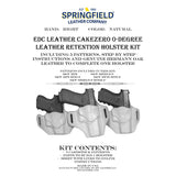 EDCK.Right Hand CakeZero.Smith & Wesson.jpg EDC Leatherworks Holster Kits Image