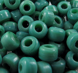 Green Crow Beads - 100pk