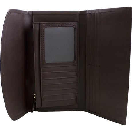 195-2508.SLC.jpg CF Chocolate Ladies Clutch Interior Image