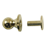 Sam Browne Button Stud - Brass
