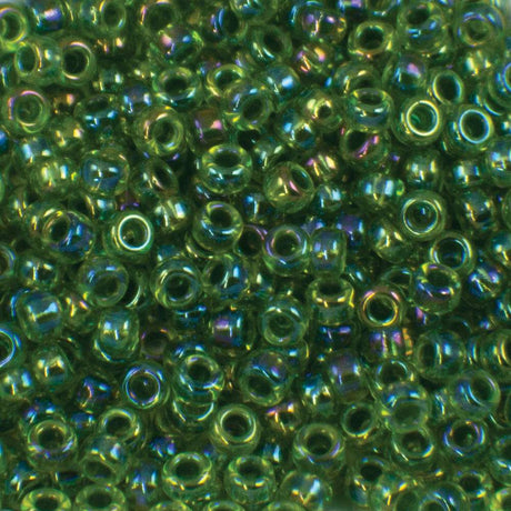 45-89341.SLC.jpg 8/0 Seed Beads - Green Lined Chartruse AB 22g Image