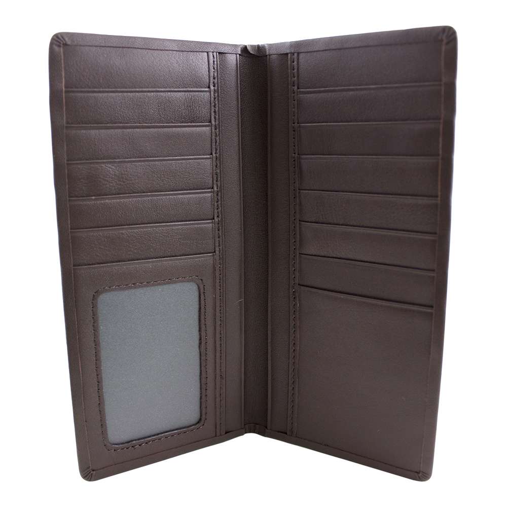 195-108.SLC.jpg CF Chocolate Checkbook Wallet Interior Image