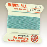 #6 Silk Cord - Turquoise 2 Meters