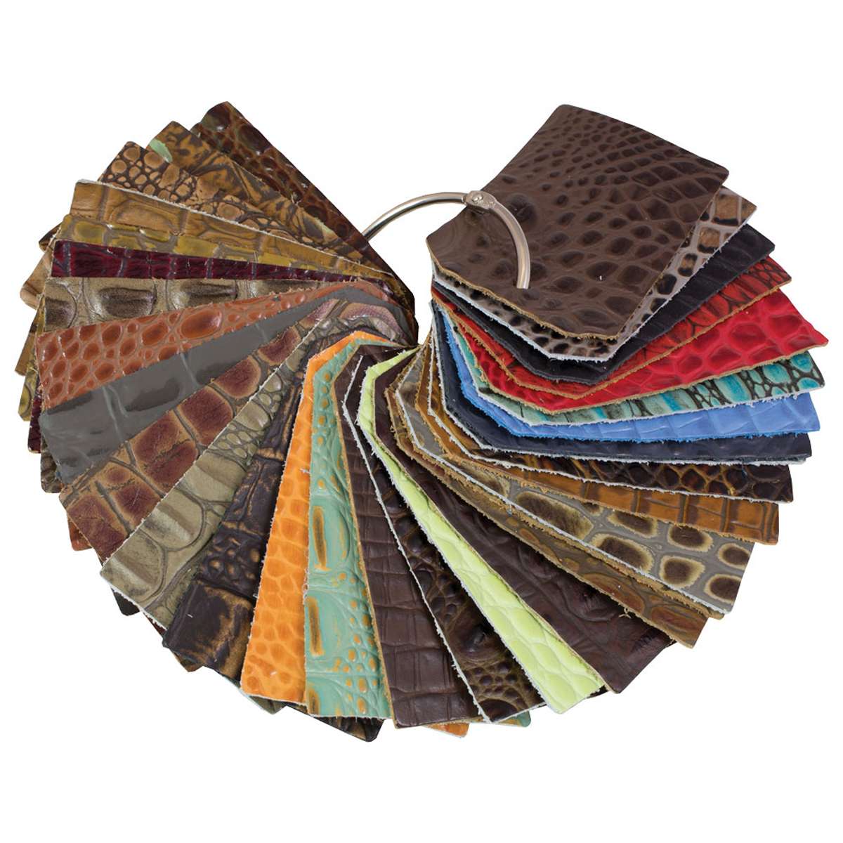 100-025.SLC.1.jpg Embossed Gator Swatch Ring Image