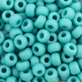 6/0 Seed Beads - Matte Opaque Turquoise 20g