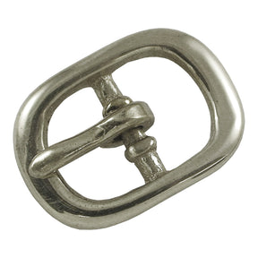 ½" Center Bar Sandal Buckle - Solid Brass/Nickel Plate