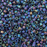 Delica Bead - Matte Opaque Grey AB DB871