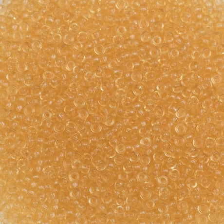 193-15132.SLC.1.jpg 15/0 Seed Beads - Transparent Light Topaz 10g Image